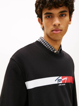 náhled Tommy Jeans pánská černá mikina