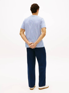 náhled Tommy Hilfiger pánské modré pruhované tričko