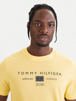 náhled Tommy Hilfiger pánské žluté tričko