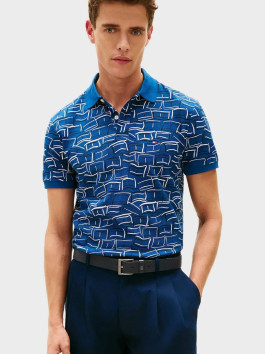 náhled Tommy Hilfiger pánské modré polo tričko