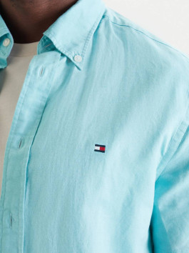 náhled Tommy Hilfiger pánská tyrkysová košile