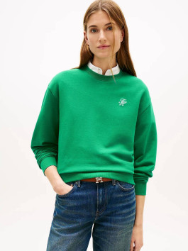 náhled Tommy Hilfiger dámská zelená mikina 