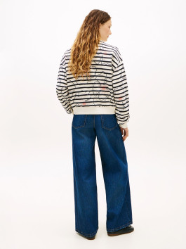 náhled Tommy Hilfiger dámská krémová mikina