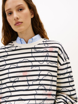 náhled Tommy Hilfiger dámská krémová mikina