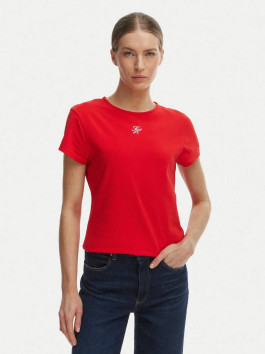 náhled Tommy Hilfiger dámské červené tričko