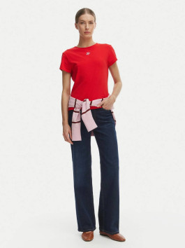 náhled Tommy Hilfiger dámské červené tričko