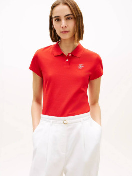 náhled Tommy Hilfiger dámské červené polo tričko