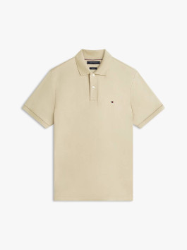 náhled Tommy Hilfiger pánské tmavě béžové polo tričko