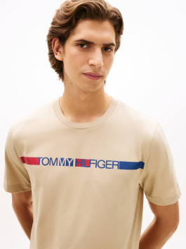 náhled Tommy Hilfiger pánské béžové tričko