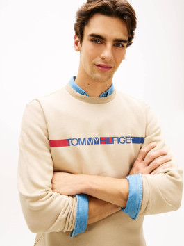 náhled Tommy Hilfiger pánská béžová mikina