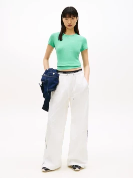 náhled Tommy Jeans dámské zelené tričko