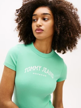 náhled Tommy Jeans dámské zelené tričko