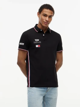 náhled Tommy Hilfiger pánské černé polo tričko