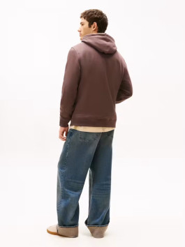 náhled Tommy Jeans pánská tmavě hnědá mikina