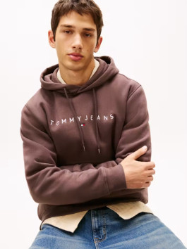 náhled Tommy Jeans pánská tmavě hnědá mikina