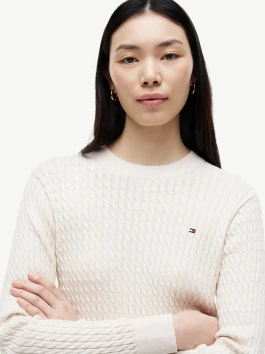 náhled Tommy Hilfiger dámský béžový svetr