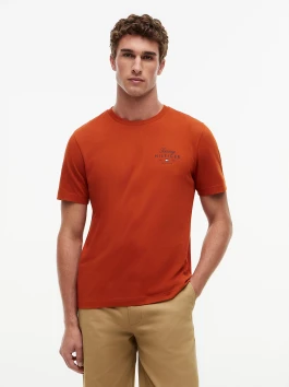 náhled Tommy Hilfiger pánské oranžové tričko