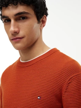 náhled Tommy Hilfiger pánský oranžový svetr
