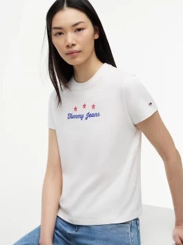 náhled Tommy Jeans dámské bílé tričko
