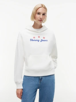 náhled Tommy Jeans dámská bílá mikina