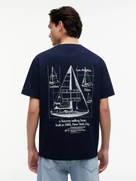 náhled Tommy Hilfiger pánské tmavě modré tričko