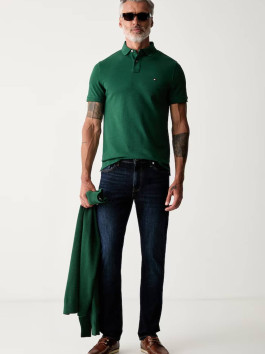 náhled Tommy Hilfiger pánské zelené polo tričko