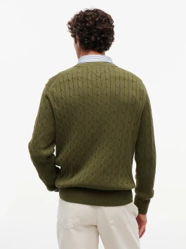 náhled Tommy Hilfiger pánský zelený svetr