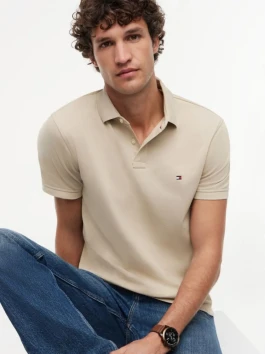 náhled Tommy Hilfiger pánské béžové polo tričko