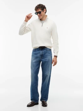 náhled Tommy Hilfiger pánská krémová mikina