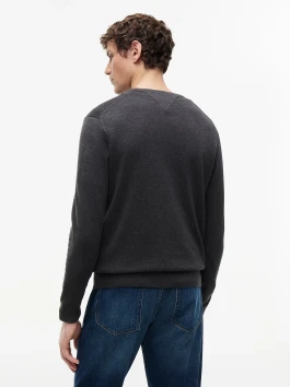 náhled Tommy Hilfiger pánský tmavě šedý svetr