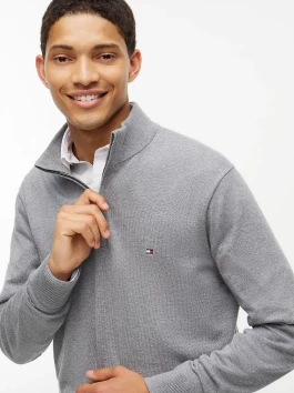 náhled Tommy Hilfiger pánský šedý svetr