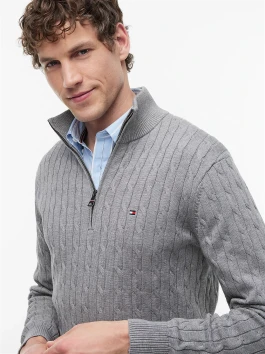 náhled Tommy Hilfiger pánský šedý svetr