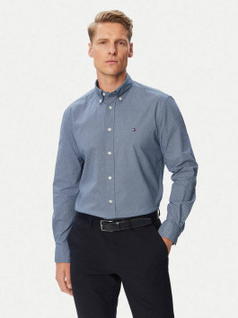 náhled Tommy Hilfiger pánská modrá košile se vzorem