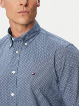 náhled Tommy Hilfiger pánská modrá košile se vzorem