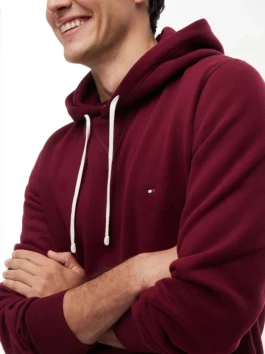 náhled Tommy Hilfiger pánská vínová mikina