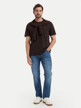 náhled Tommy Hilfiger pánské tmavě hnědé tričko
