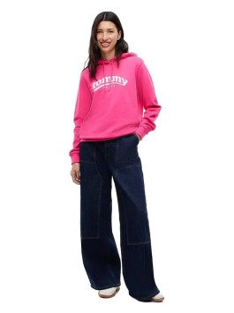 náhled Tommy Jeans dámská růžová mikina