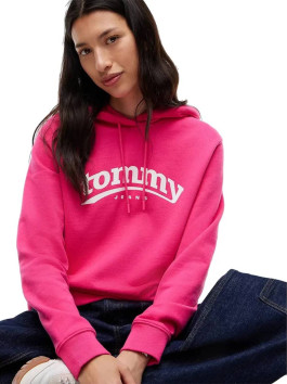 náhled Tommy Jeans dámská růžová mikina
