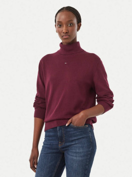 náhled Tommy Jeans dámský vínový rolák