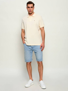 náhled Tommy Jeans pánské krémové polo triko