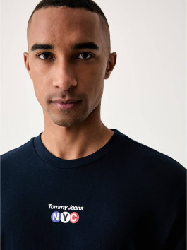 náhled Tommy Jeans pánské modré triko