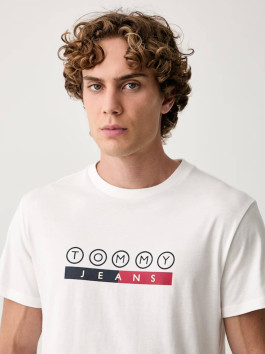 náhled Tommy Jeans pánské bílé triko