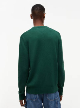 náhled Tommy Jeans pánský zelený svetr