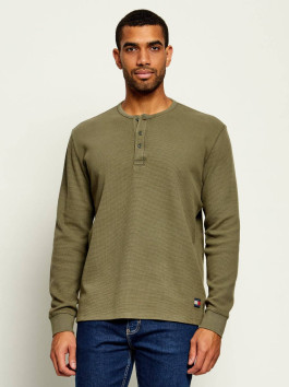 náhled Tommy Jeans pánské khaki tričko