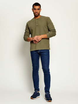 náhled Tommy Jeans pánské khaki tričko