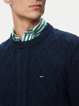 náhled Tommy Jeans pánský modrý svetr