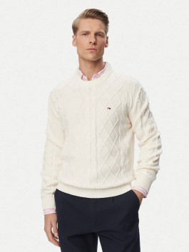 náhled Tommy Jeans pánský krémový svetr