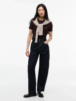 náhled Tommy Hilfiger dámské tmavě hnědé tričko