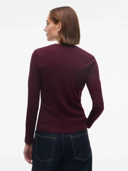 náhled Tommy Hilfiger dámské tmavě vínové tričko
