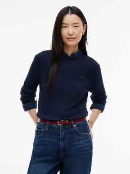 náhled Tommy Hilfiger dámský tmavě modrý svetr